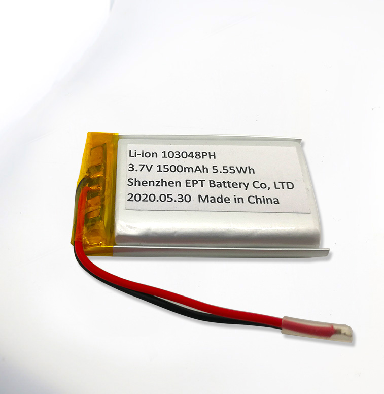 3.7V 103048 1500mAh 眼部按摩仪聚合物锂电池 3.7V 103048 1500mAh 眼部按摩仪聚合物锂电池